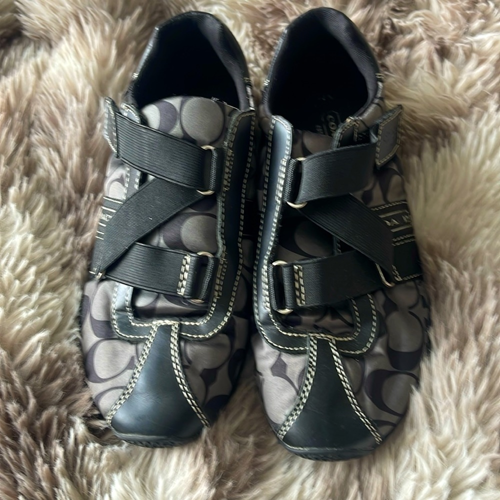 Coach Kyla Velcro tennis shoes size 8.5